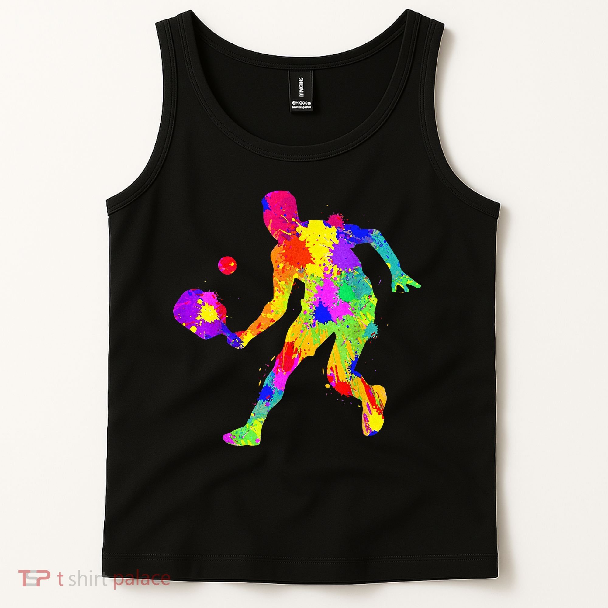 Tie Dye Pickleball Funny Dad Pickleball Tank Top