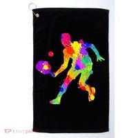 Tie Dye Pickleball Funny Dad Pickleball Golf Towel thumb 0