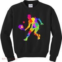 Tie Dye Pickleball Funny Dad Pickleball Kids Sweatshirt thumb 0