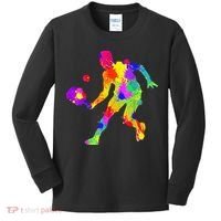 Tie Dye Pickleball Funny Dad Pickleball Kids Long Sleeve Shirt thumb 0