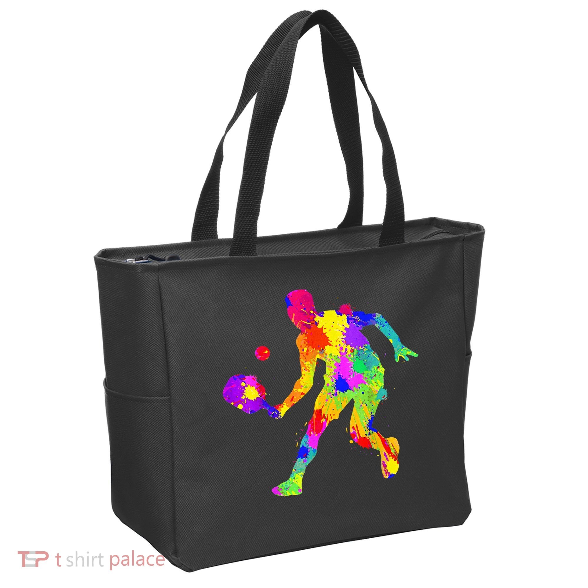 Tie Dye Pickleball Funny Dad Pickleball Tote Bag