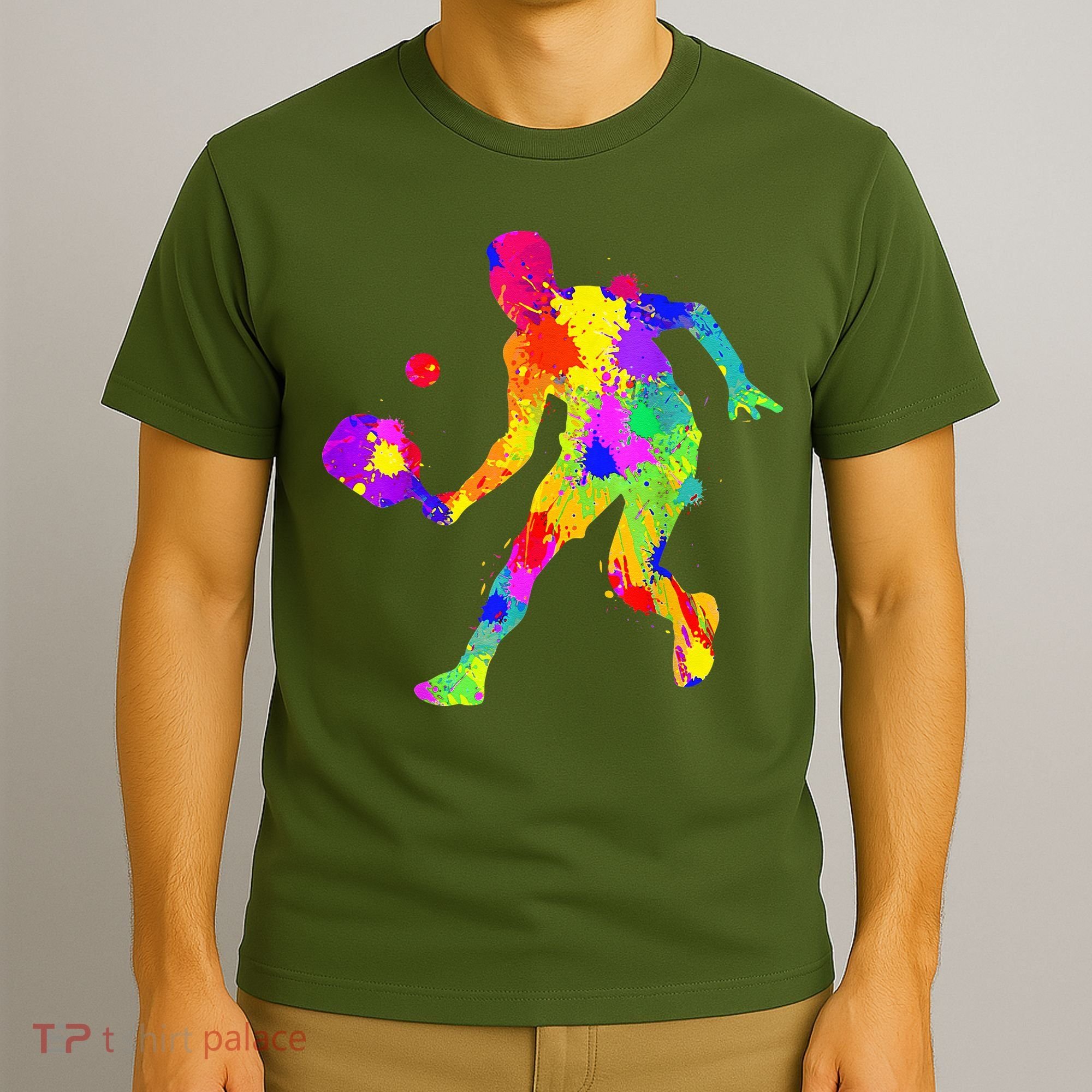 Tie Dye Pickleball Funny Dad Pickleball T-Shirt