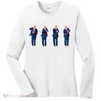 Trump Dance Pro Trump 2024 Trump President Maga Women's Long Sleeve Shirt thumb 0