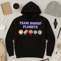 Team Dwarf Planets Pluto Funny Astronomy Science Hoodie thumb 3