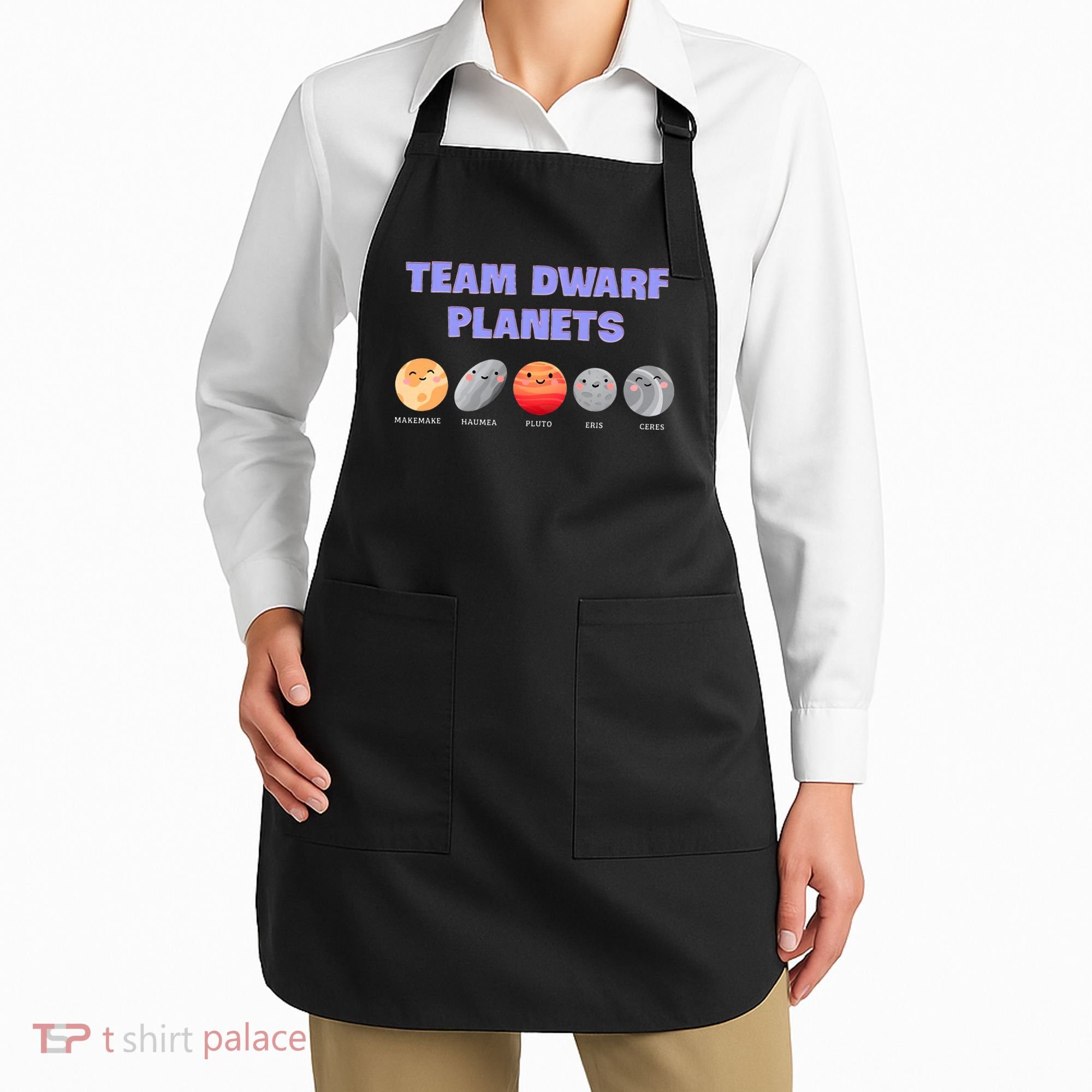Team Dwarf Planets Pluto Funny Astronomy Science Apron