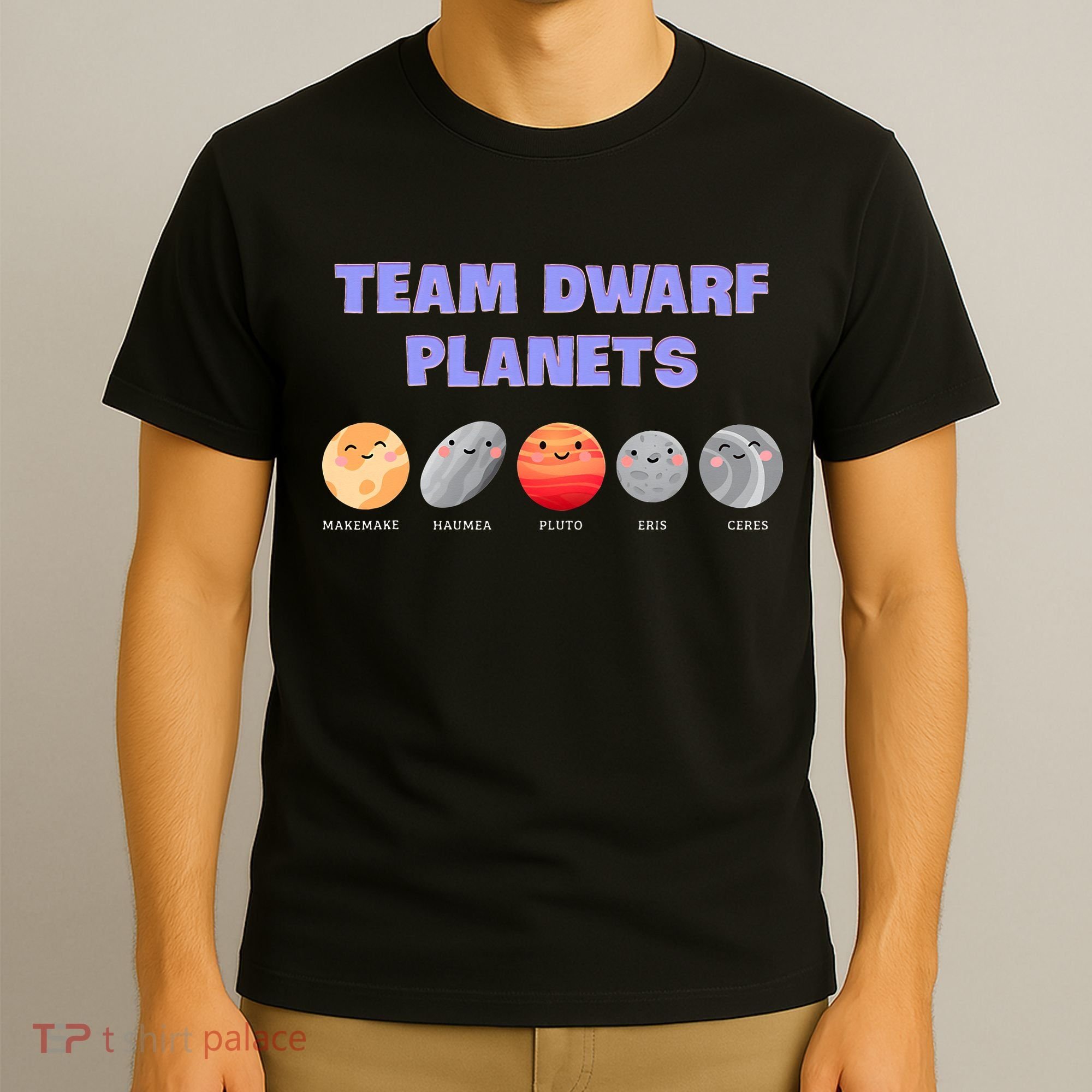 Team Dwarf Planets Pluto Funny Astronomy Science T-Shirt