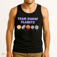 Team Dwarf Planets Pluto Funny Astronomy Science Tank Top thumb 3