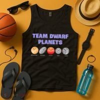 Team Dwarf Planets Pluto Funny Astronomy Science Tank Top thumb 4