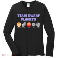 Team Dwarf Planets Pluto Funny Astronomy Science Women's Long Sleeve Shirt thumb 0