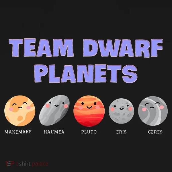 Team Dwarf Planets Pluto Funny Astronomy Science Women's Long Sleeve Shirt