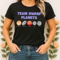 Team Dwarf Planets Pluto Funny Astronomy Science Women's T-Shirt thumb 2