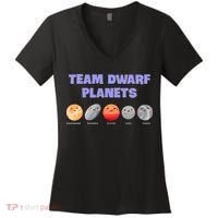 Team Dwarf Planets Pluto Funny Astronomy Science Women's V-Neck T-Shirt thumb 0