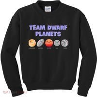 Team Dwarf Planets Pluto Funny Astronomy Science Kids Sweatshirt thumb 0