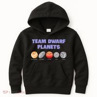 Team Dwarf Planets Pluto Funny Astronomy Science Kids Hoodie thumb 0