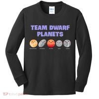 Team Dwarf Planets Pluto Funny Astronomy Science Kids Long Sleeve Shirt thumb 0