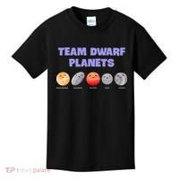 Team Dwarf Planets Pluto Funny Astronomy Science Kids T-Shirt thumb 0
