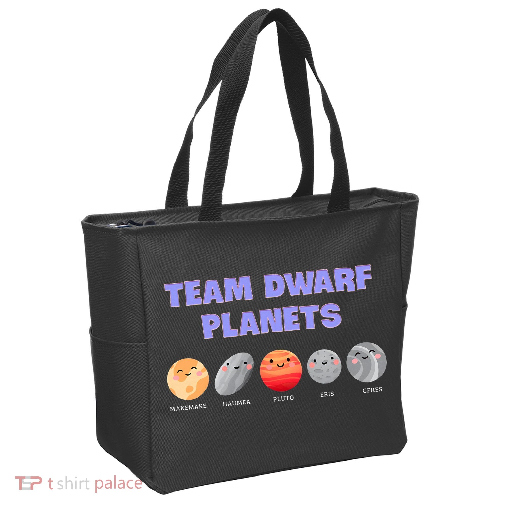 Team Dwarf Planets Pluto Funny Astronomy Science Tote Bag