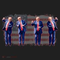 Trump Dance Pro Trump 2024 Trump President Maga 45 47 Women's Sweatshirt thumb 2