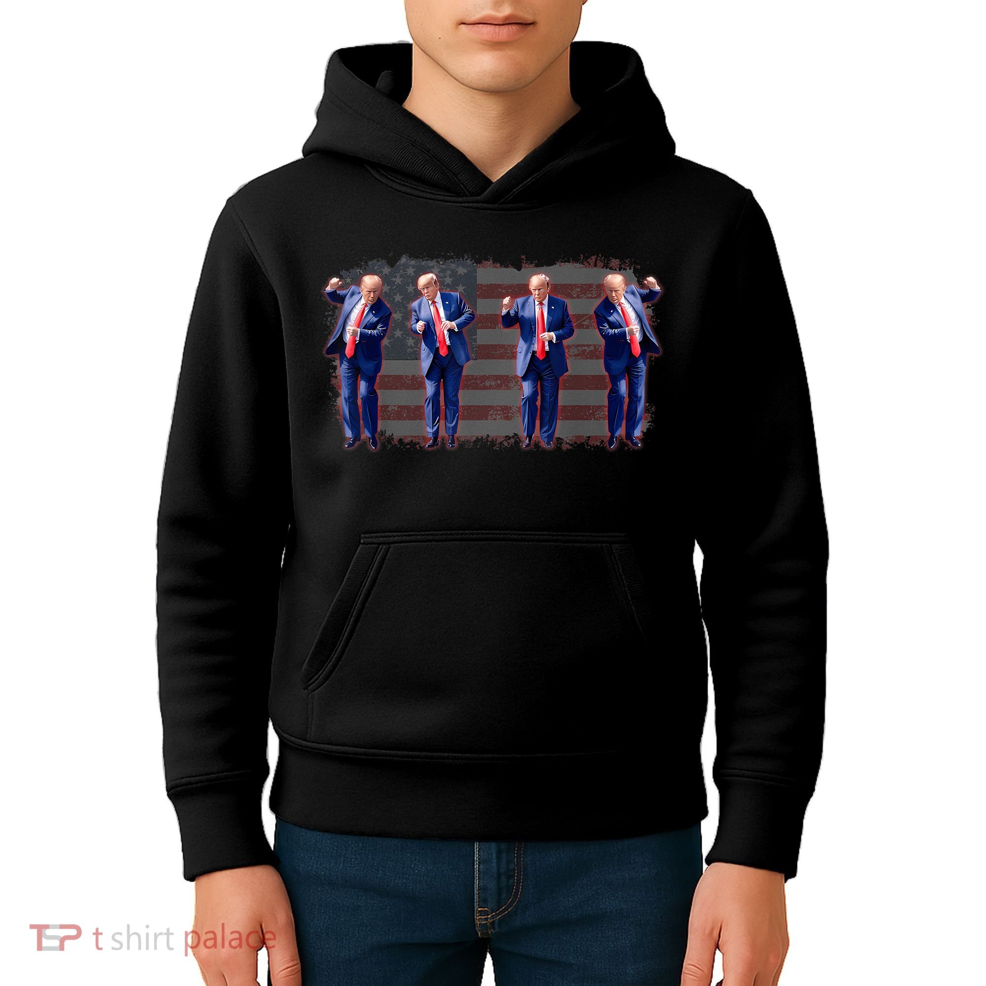 Trump Dance Pro Trump 2024 Trump President Maga 45 47 Kids Hoodie