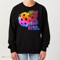 Tie Dye Pickleball Player Paddleball Lover Dink Funny Women's Sweatshirt thumb 0