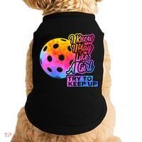 Tie Dye Pickleball Player Paddleball Lover Dink Funny Doggie Tank thumb 0