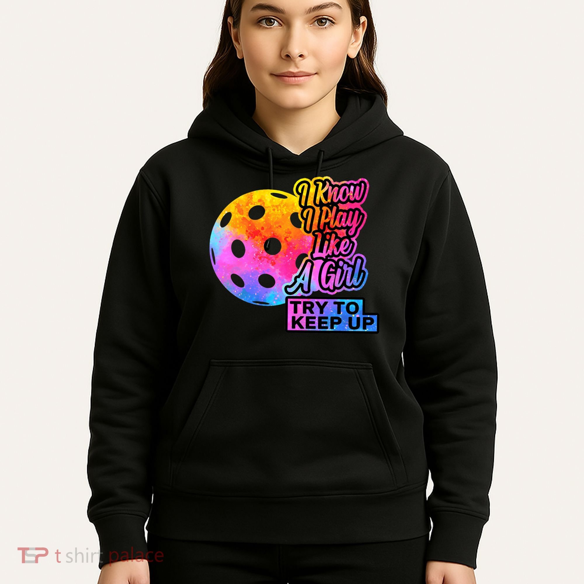 Tie Dye Pickleball Player Paddleball Lover Dink Funny Hoodie
