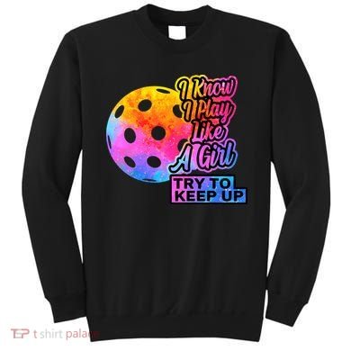 Tie Dye Pickleball Player Paddleball Lover Dink Funny Sweatshirt