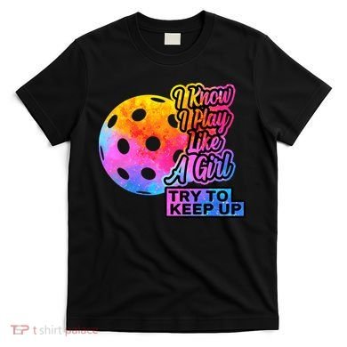 Tie Dye Pickleball Player Paddleball Lover Dink Funny T-Shirt