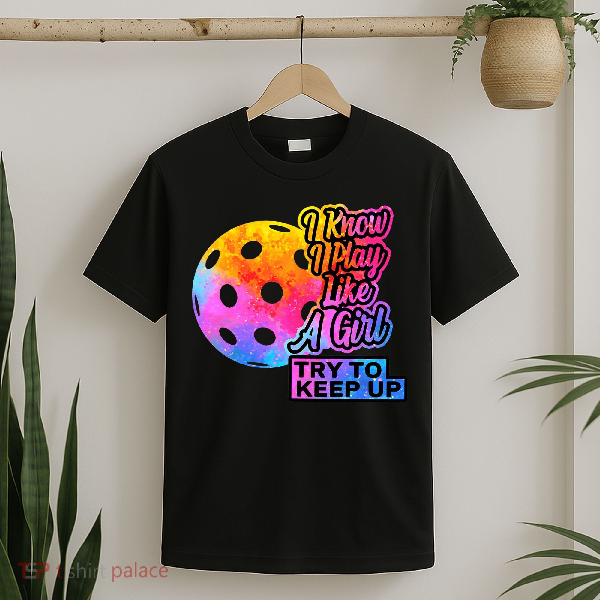 Tie Dye Pickleball Player Paddleball Lover Dink Funny T-Shirt