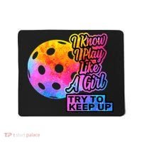 Tie Dye Pickleball Player Paddleball Lover Dink Funny Mousepad thumb 0