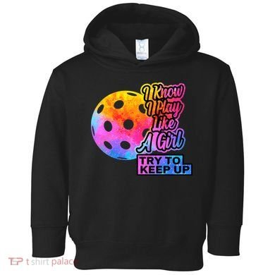 Tie Dye Pickleball Player Paddleball Lover Dink Funny Toddler Hoodie