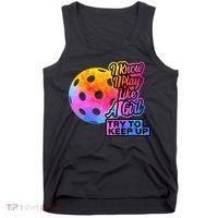 Tie Dye Pickleball Player Paddleball Lover Dink Funny Tank Top thumb 0