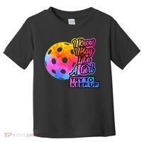 Tie Dye Pickleball Player Paddleball Lover Dink Funny Toddler T-Shirt thumb 0