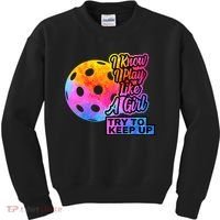 Tie Dye Pickleball Player Paddleball Lover Dink Funny Kids Sweatshirt thumb 0