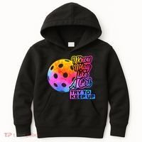 Tie Dye Pickleball Player Paddleball Lover Dink Funny Kids Hoodie thumb 0