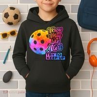 Tie Dye Pickleball Player Paddleball Lover Dink Funny Kids Hoodie thumb 2