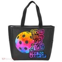 Tie Dye Pickleball Player Paddleball Lover Dink Funny Tote Bag thumb 0