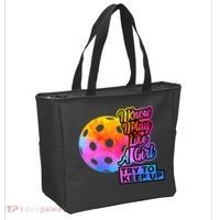 Tie Dye Pickleball Player Paddleball Lover Dink Funny Tote Bag thumb 2