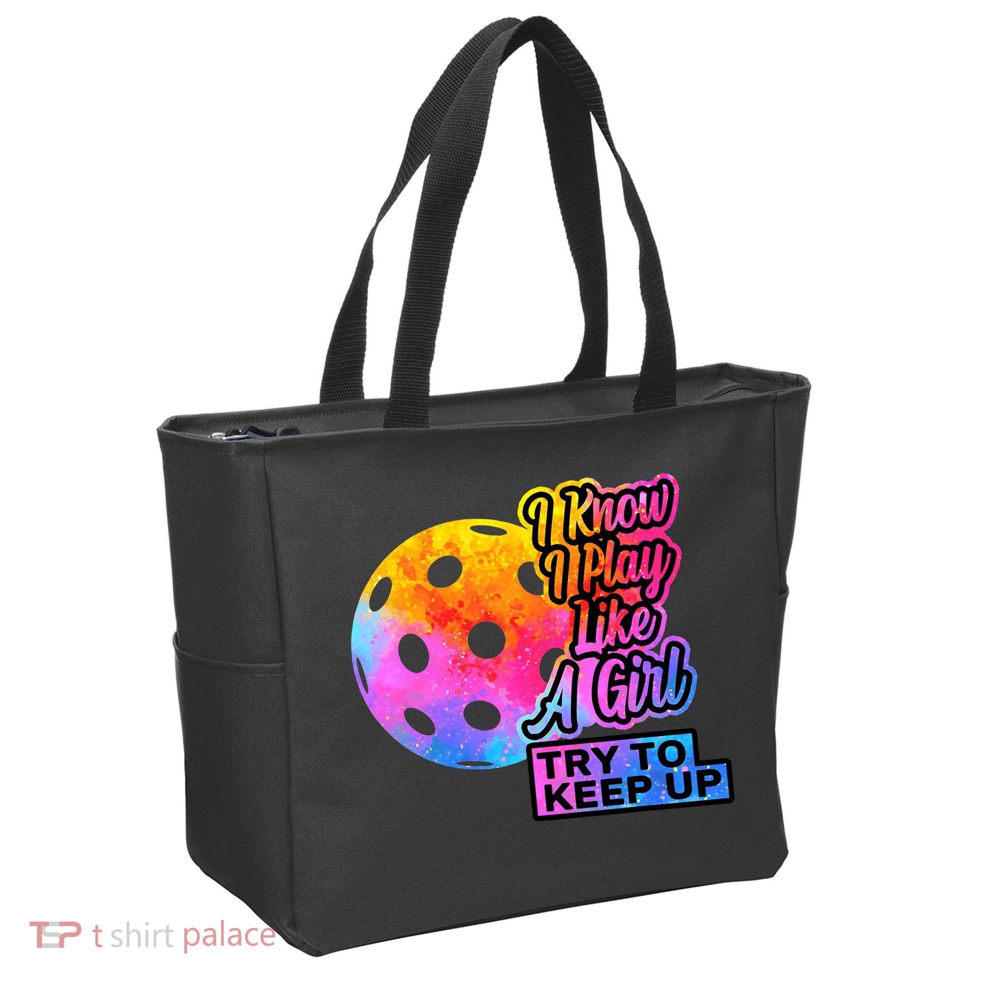 Tie Dye Pickleball Player Paddleball Lover Dink Funny Tote Bag