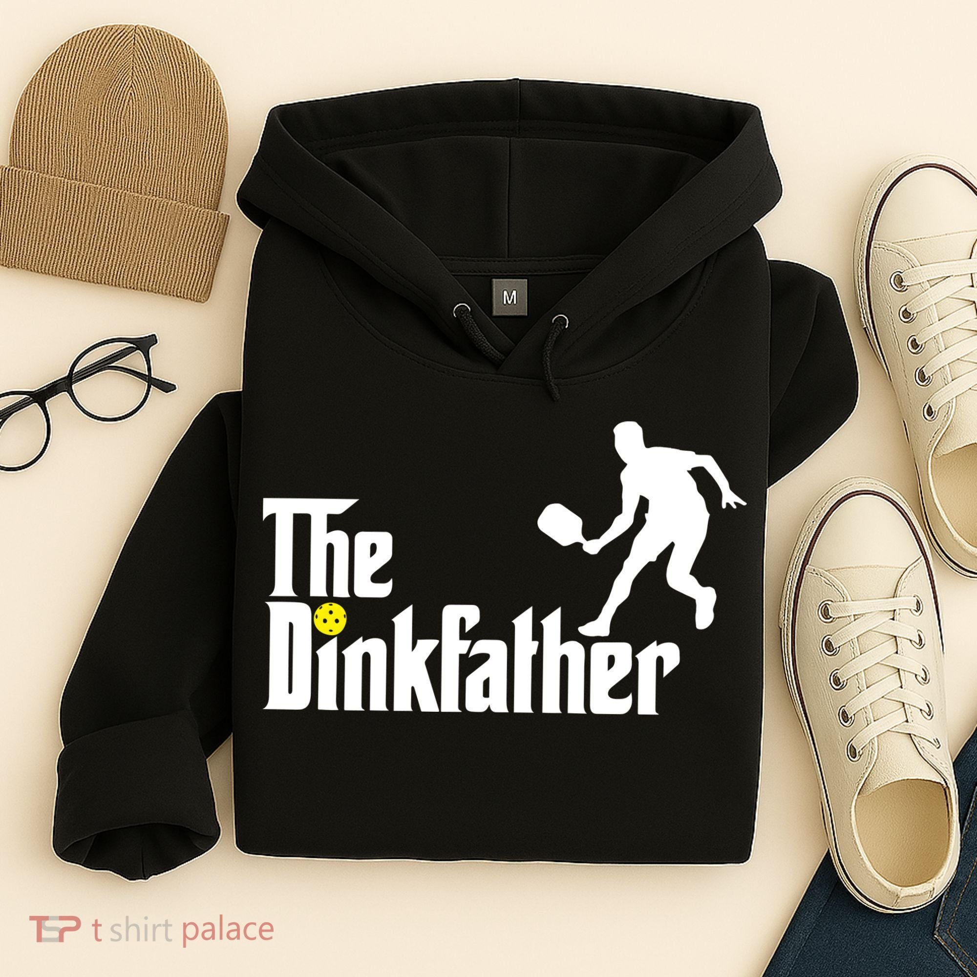 The Dinkfather Pickleball Fathers Day Gift Hoodie