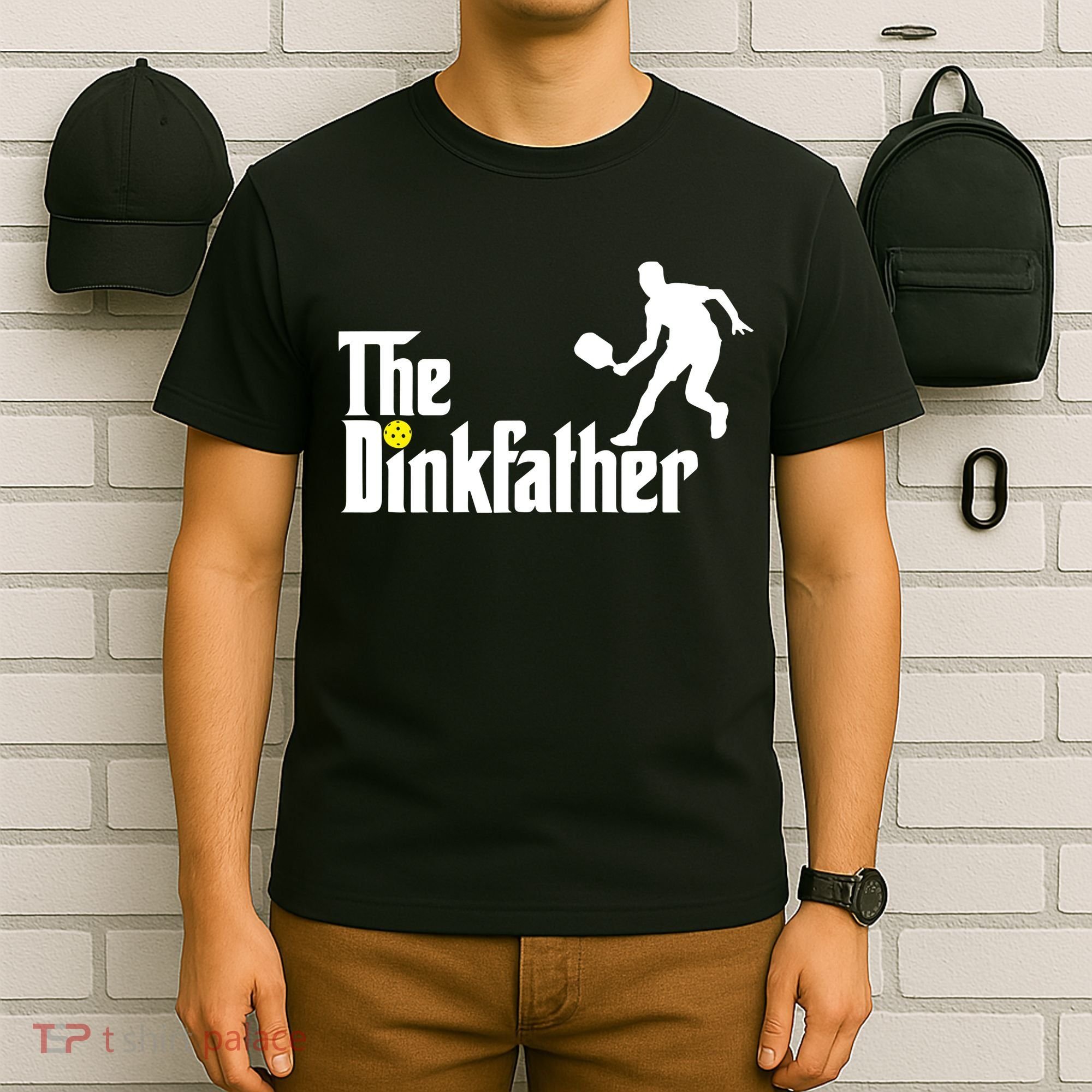 The Dinkfather Pickleball Fathers Day Gift T-Shirt