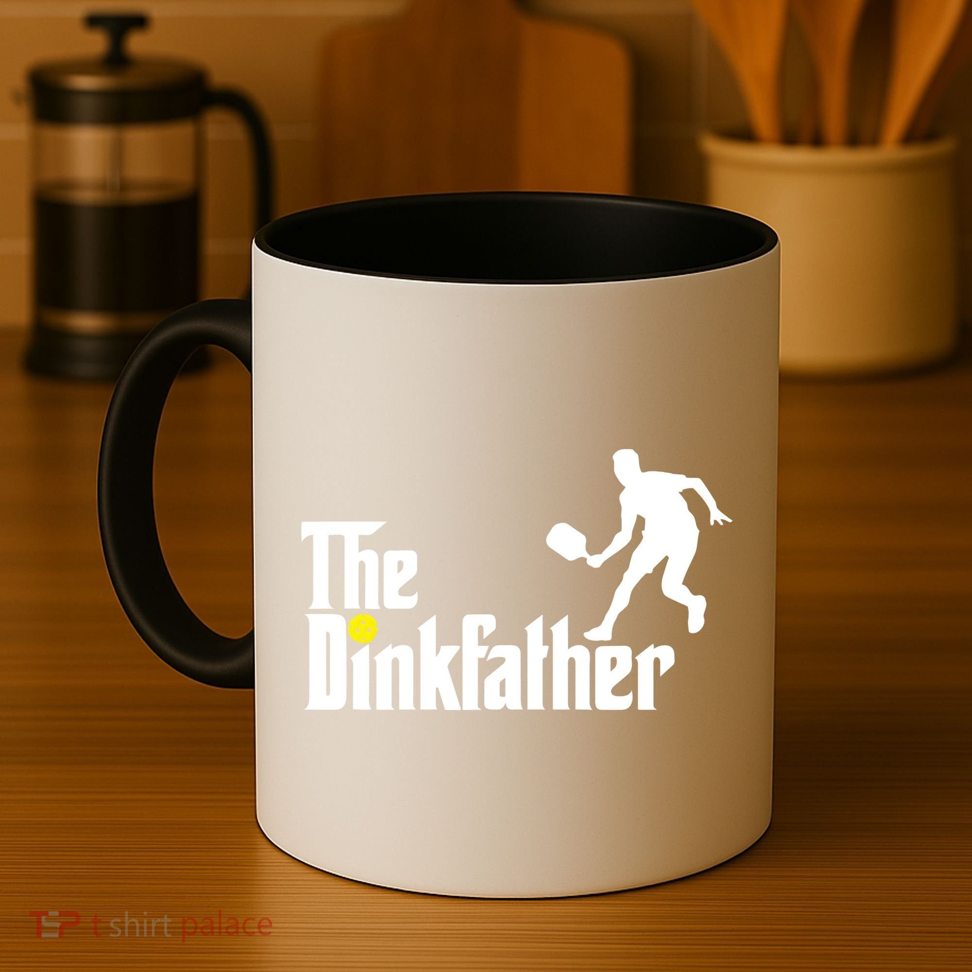 The Dinkfather Pickleball Fathers Day Gift Coffee Mug