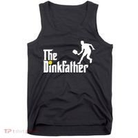 The Dinkfather Pickleball Fathers Day Gift Tank Top thumb 0