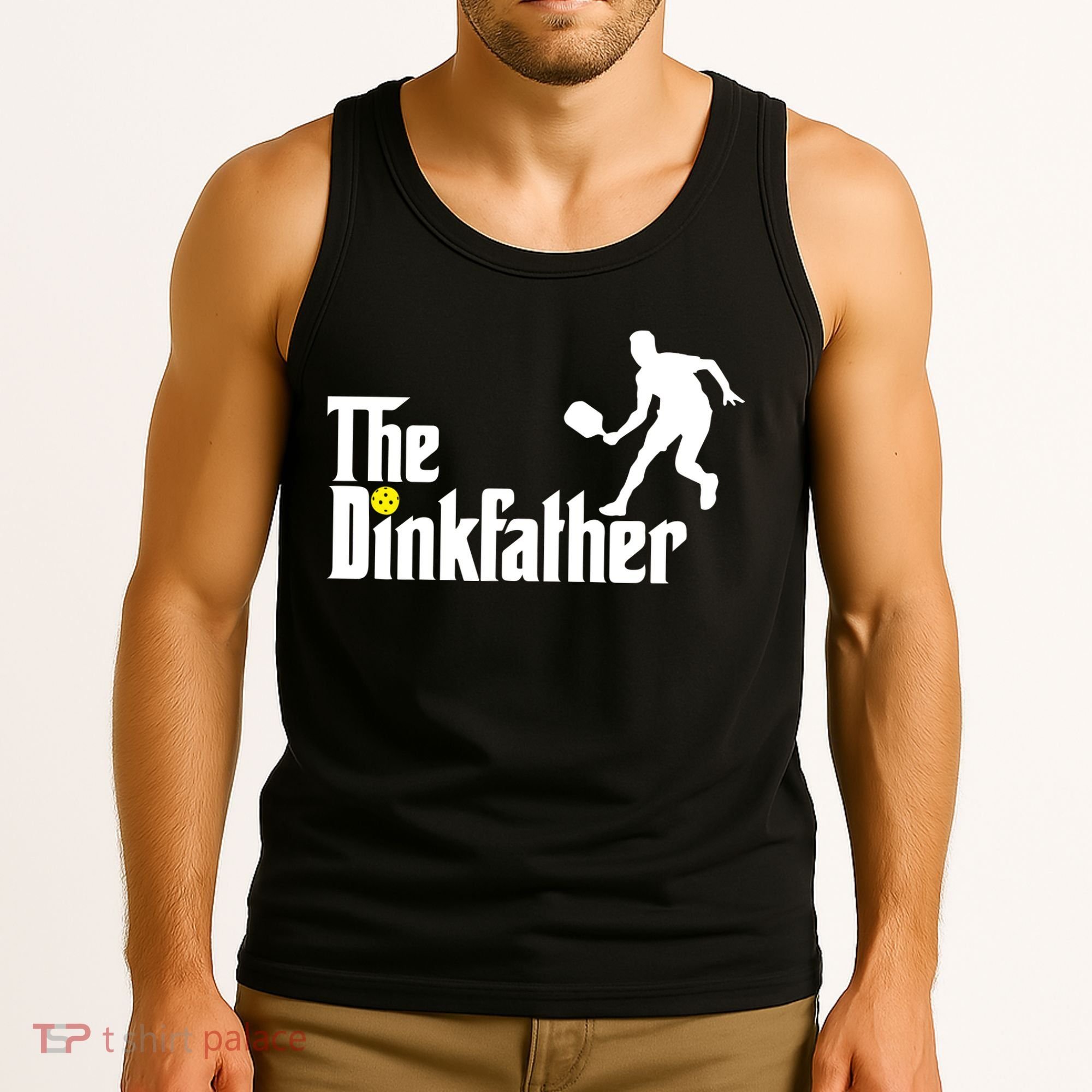 The Dinkfather Pickleball Fathers Day Gift Tank Top
