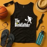 The Dinkfather Pickleball Fathers Day Gift Tank Top thumb 4