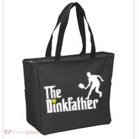 The Dinkfather Pickleball Fathers Day Gift Tote Bag thumb 2