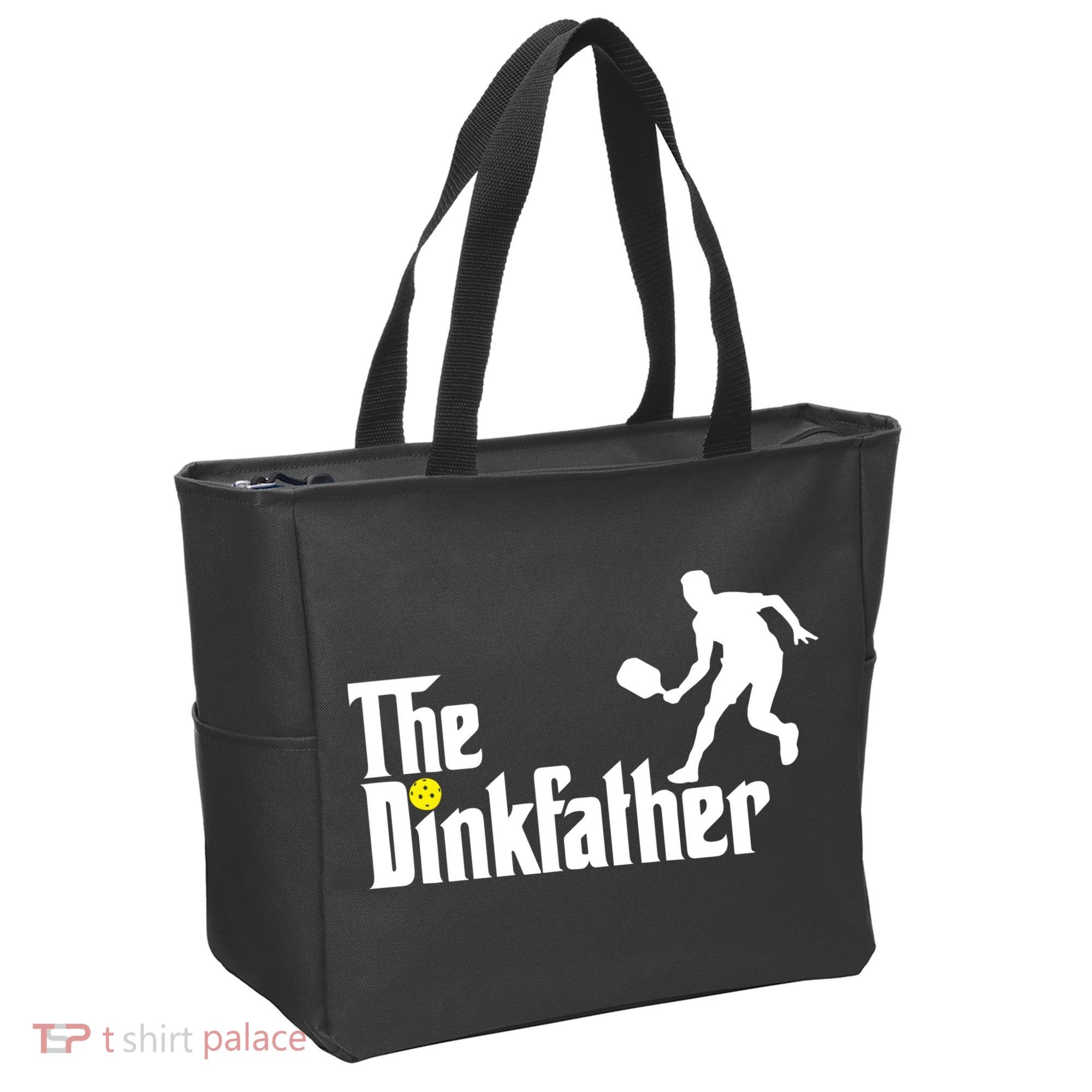 The Dinkfather Pickleball Fathers Day Gift Tote Bag