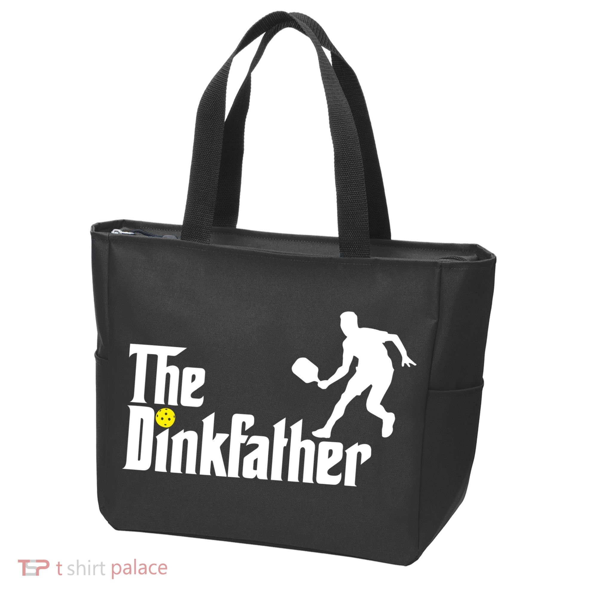 The Dinkfather Pickleball Fathers Day Gift Tote Bag