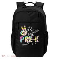 Tie Dye Peace Out PreK Last Day Of School Summer Beach Backpack thumb 0