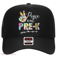 Tie Dye Peace Out PreK Last Day Of School Summer Beach Hat thumb 0